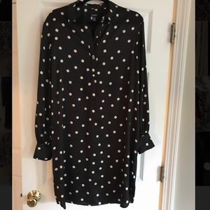 Chaps Polka Dot T Shirt Dress